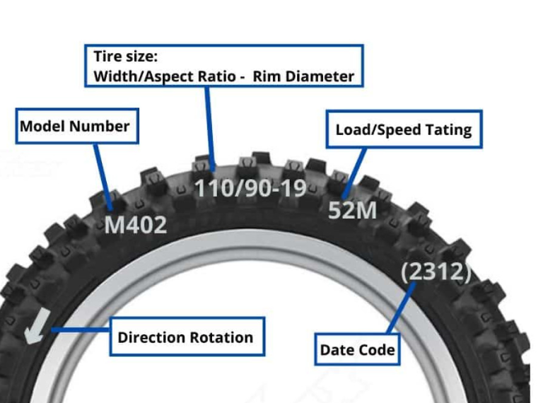 How Dirt Bike Tire Sizes Work The Quick Rundown on Reading Tire Size